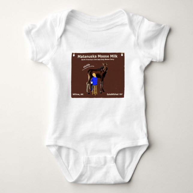 Matanuska Moose Milk Baby Strampler (Vorderseite)