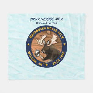 Matanuska Moose Milk Fleecedecke