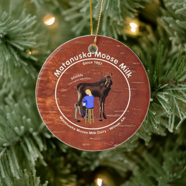 Matanuska Moose Milk Keramikornament (Baum)