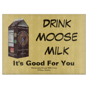 Matanuska Moose Milk Schneidebrett