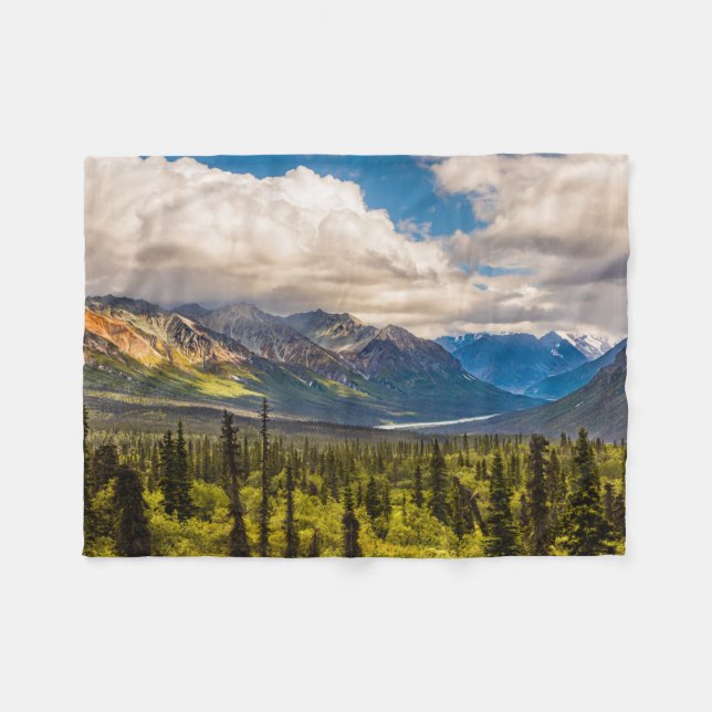 Matanuska-Tal, Südmitte Alaska #2 Fleecedecke (Vorderseite (Horizontal))
