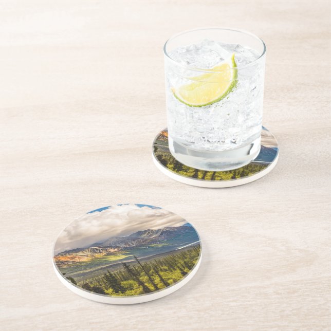 Matanuska-Tal, Südmitte Alaska #2 Getränkeuntersetzer (Seite)