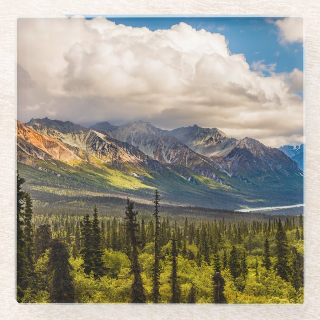 Matanuska-Tal, Südmitte Alaska #2 Glasuntersetzer (Vorderseite)
