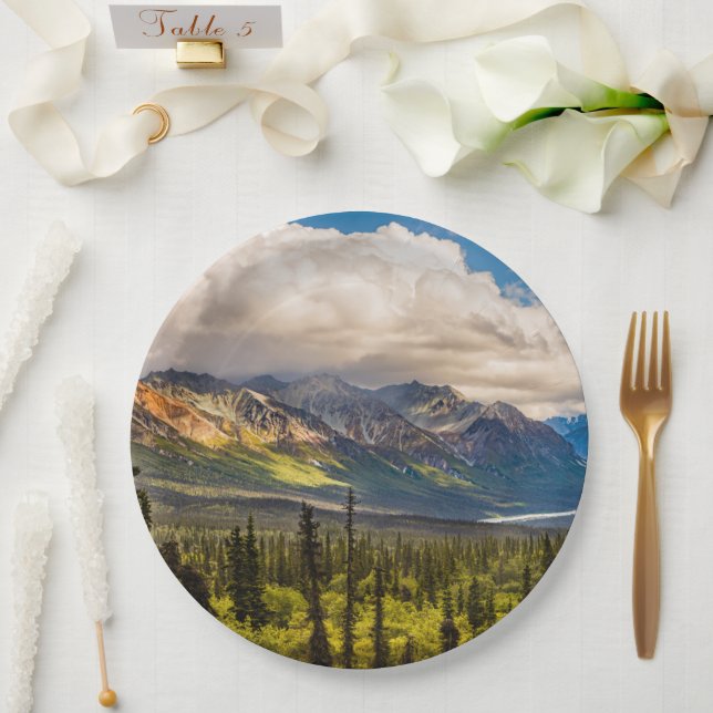 Matanuska-Tal, Südmitte Alaska #2 Pappteller (Hochzeit)