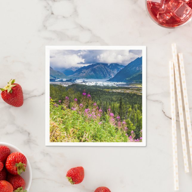 Matanuska-Tal, Südzentralalaska Serviette (Beispiel)