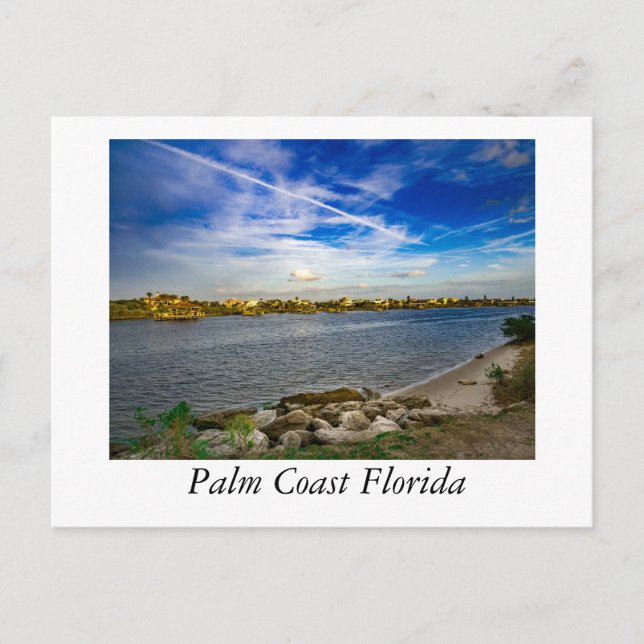 Matanzas River an der Palm Coast Florida Postkarte (Vorderseite)