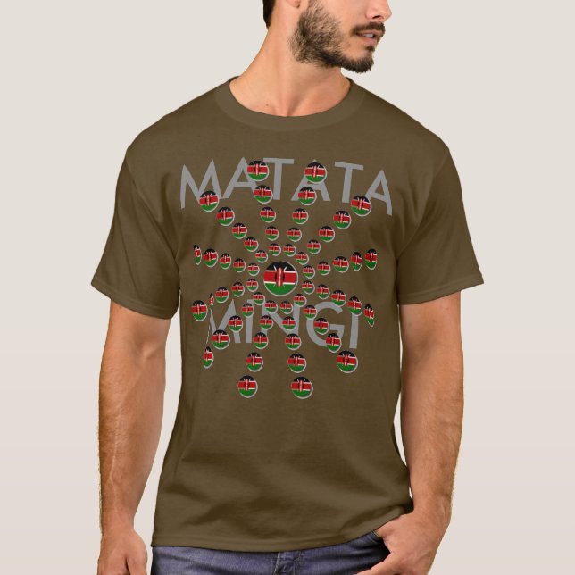 Matata Mingi Hakuna Matata Kenya T-Shirt (Vorderseite)