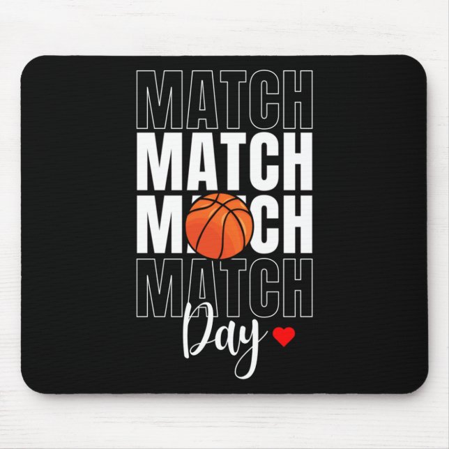Match Day Basketball aktiv Mousepad (Vorne)