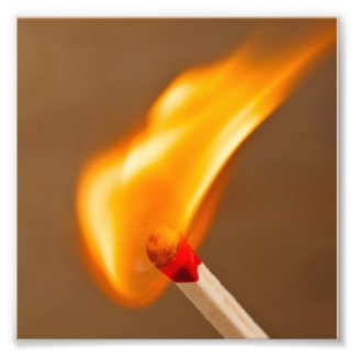 Match Fire Fotodruck