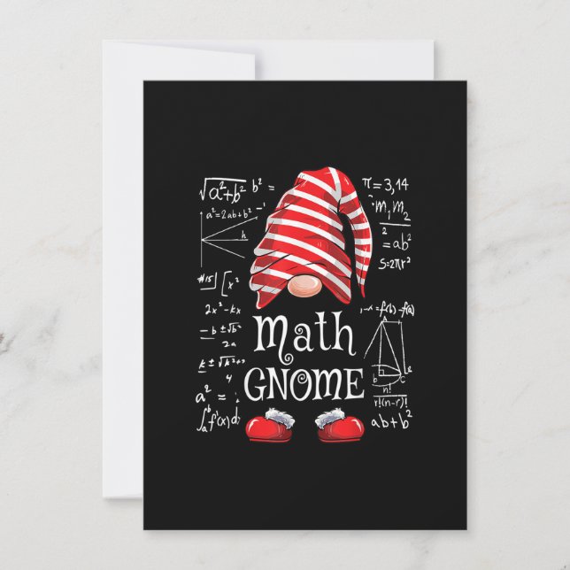 Match Gnome Family Matching Group Weihnachts-Party Einladung (Vorderseite)