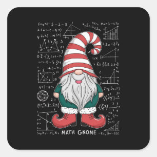 Match Gnome Family Matching Group Weihnachts-Party Quadratischer Aufkleber