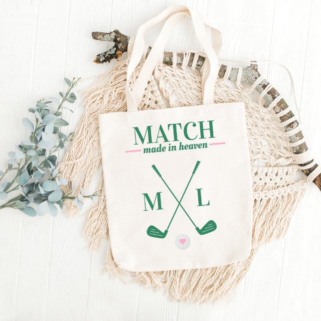 Match Made in Heaven Golf Bachelorette Bride Tragetasche (Von Creator hochgeladen)