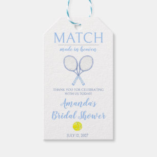 Match Made in Heaven, Tennis Brautparty Geschenkanhänger