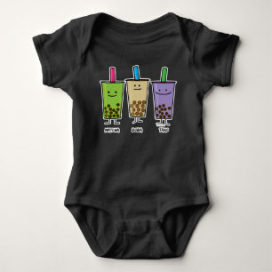 Matcha boba Teegrüngetränkmilch Baby Strampler