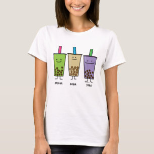 Matcha boba Teegrüngetränkmilch T-Shirt