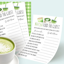 Matcha-Brautjunggesellinnen-Party-Spiel Finde die  Flyer