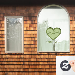 Matcha Bubble Tea Fensteraufkleber