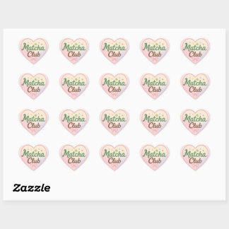 Matcha Club Herz Sticker