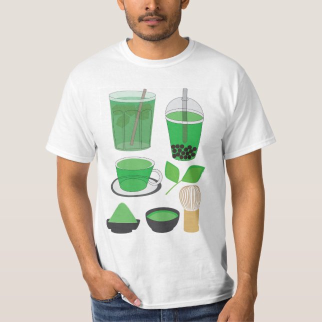 Matcha Drinks Set T-Shirt (Vorderseite)