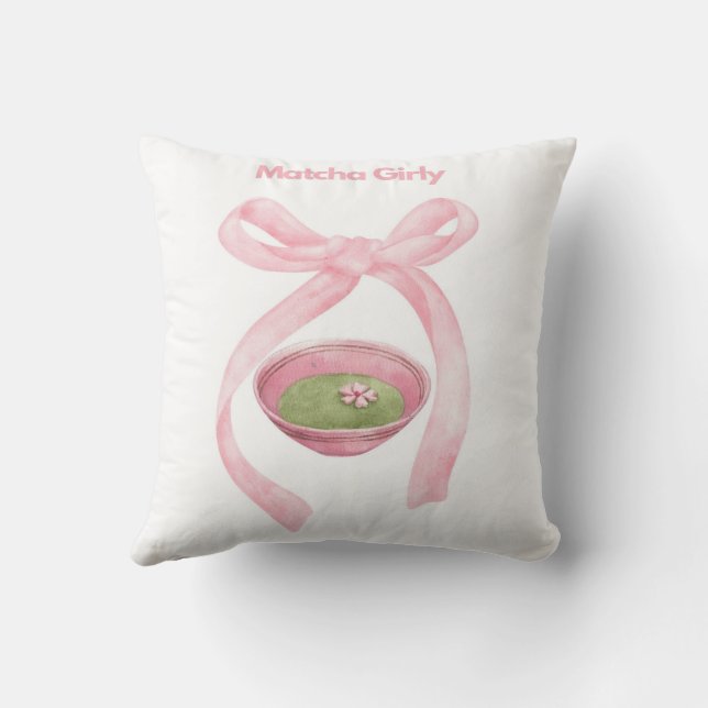 Matcha Girl Coussin (Verso)