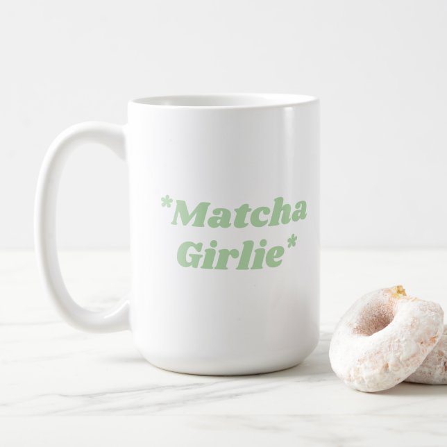 Matcha Girlie Coffee Tea Mug (Avec donut)