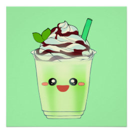 Matcha Green Tea Blended Drink Poster