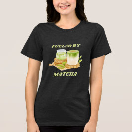 Matcha Green Tea Bubble Tea Lover Tri-Blend Shirt