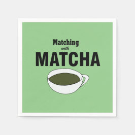 Matcha Green Tea Party Serviette