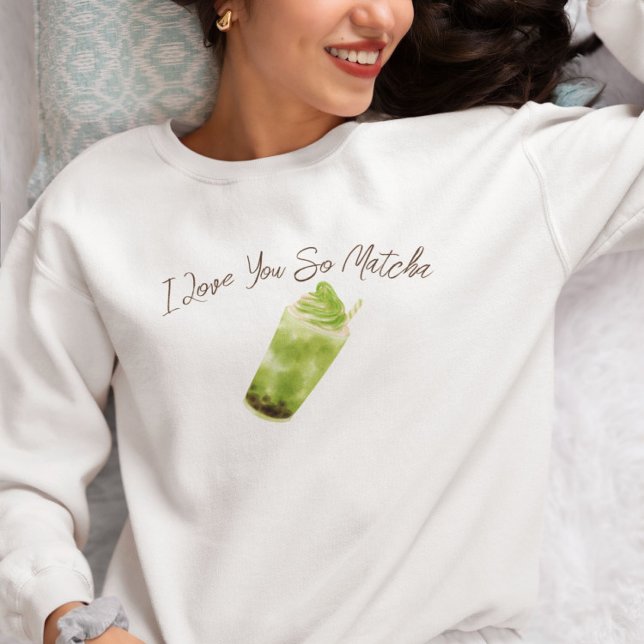 Matcha Green Tea Personalisiert Sweatshirt (Von Creator hochgeladen)
