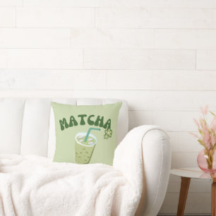 Matcha Green Tee, mit Matcha ist alles besser Kissen