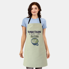Matcha Green Tee, mit Matcha ist alles besser Schürze