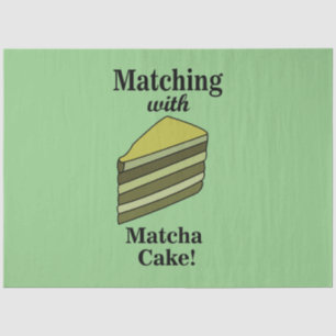 Matcha-Grüner-Kuchen-Essen-Lustig Seidenpapier