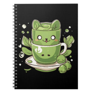 Matcha-grüner Tee Notizblock