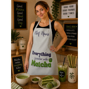 Matcha-Grüntee, Alles ist besser mit Matcha Schürze