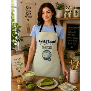 Matcha-Grüntee, Alles ist besser mit Matcha Schürze