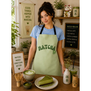 Matcha-Grüntee  Schürze