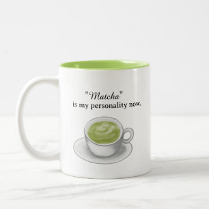 Matcha-Grüntee Zweifarbige Tasse