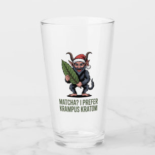 Matcha? Ich bevorzuge Krampus Kratom Lustiges Weih Glas