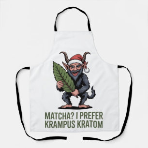 Matcha? Ich bevorzuge Krampus Kratom Lustiges Weih Schürze