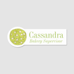 Matcha Japanischer Grüner Tee Kekse Weiße Schokola Namensschild
