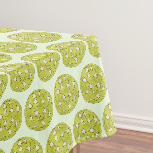 Matcha Japanischer Grüner Tee Kekse Weiße Schokola Tischdecke (Beispiel)