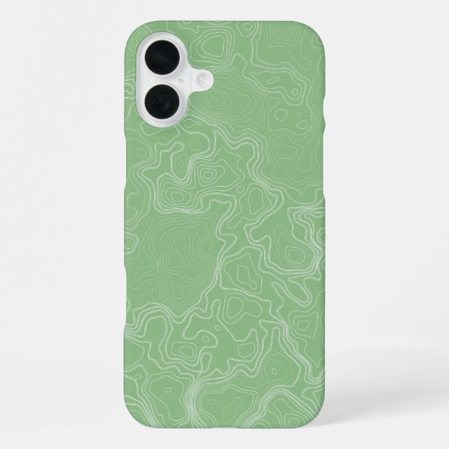 Matcha-Konturfluss iPhone 16 Plus Hülle (Rückseite)