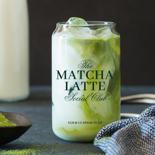 Matcha-Latte-Liebhaber Personalisiert Dosenglas