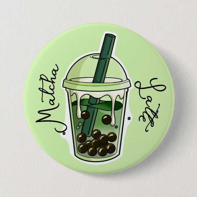 Matcha-Latte-Taste  Button (Vorderseite)