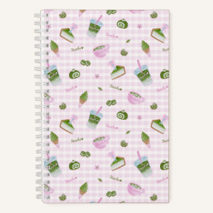 Matcha-Liebhaber Pink Notizbuch