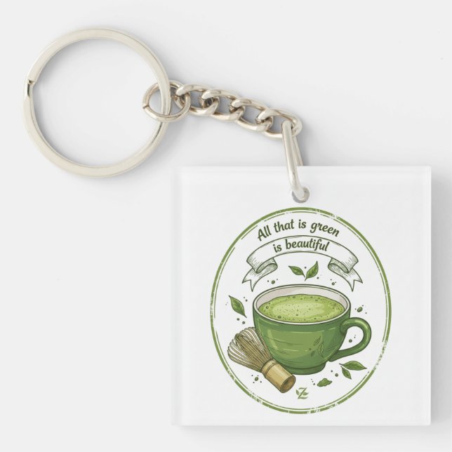 Matcha Lover Acrylic Keychain Schlüsselanhänger (Vorderseite)