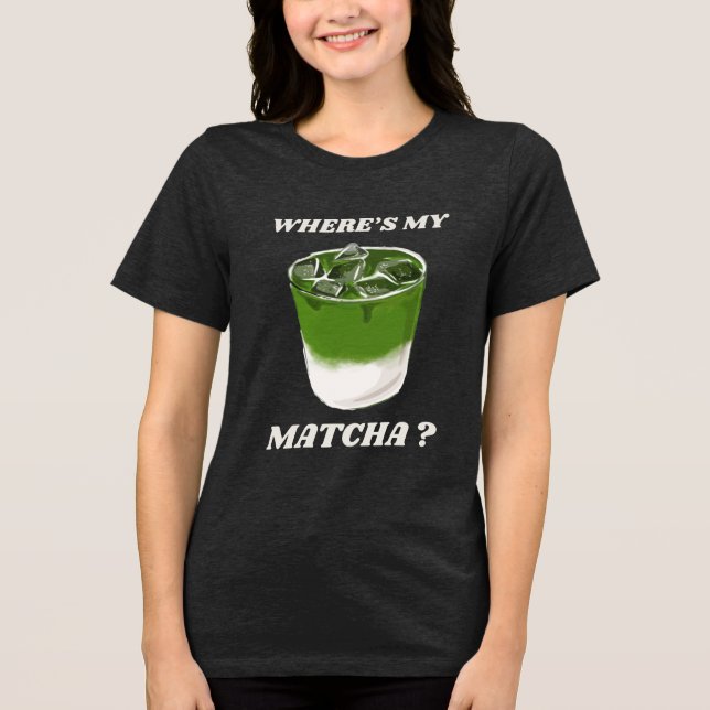 Matcha Lover gibt grünes Tee-Enthusiast Tri-Blend Shirt (Vorderseite)