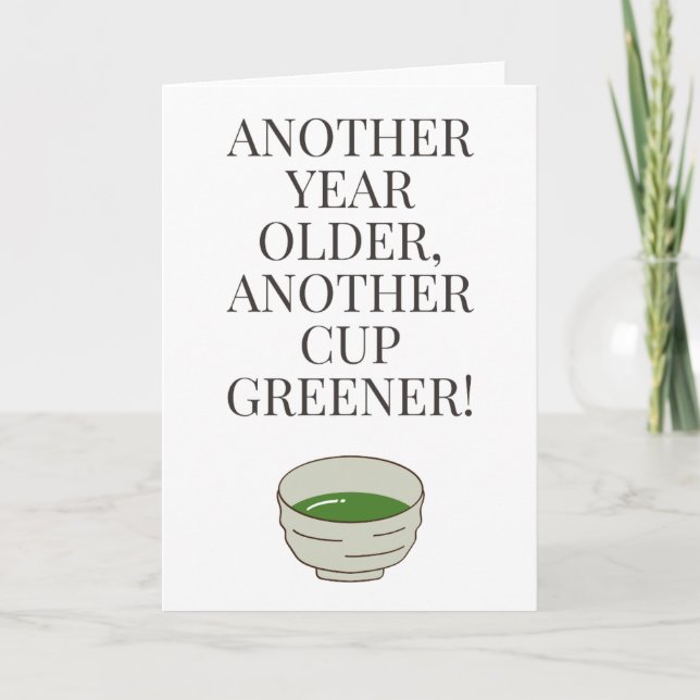 Matcha Lover Inspiriert Geburtstagskarte - Leere Karte (Vorderseite)