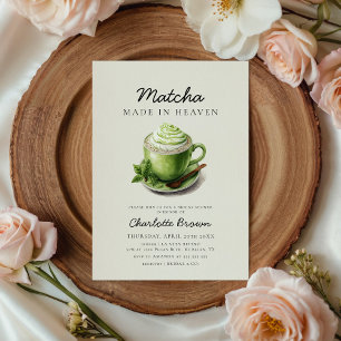 Matcha Made in Heaven Brautparty Einladung