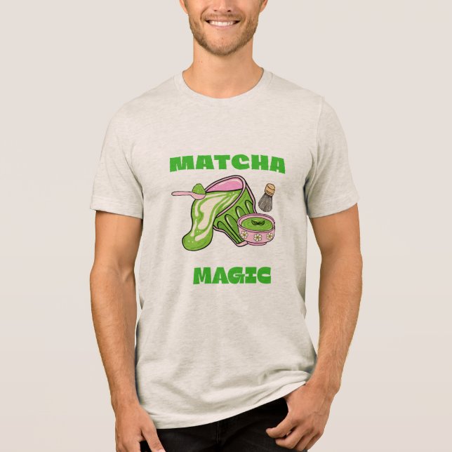 Matcha Magie  Tri-Blend Shirt (Vorderseite)
